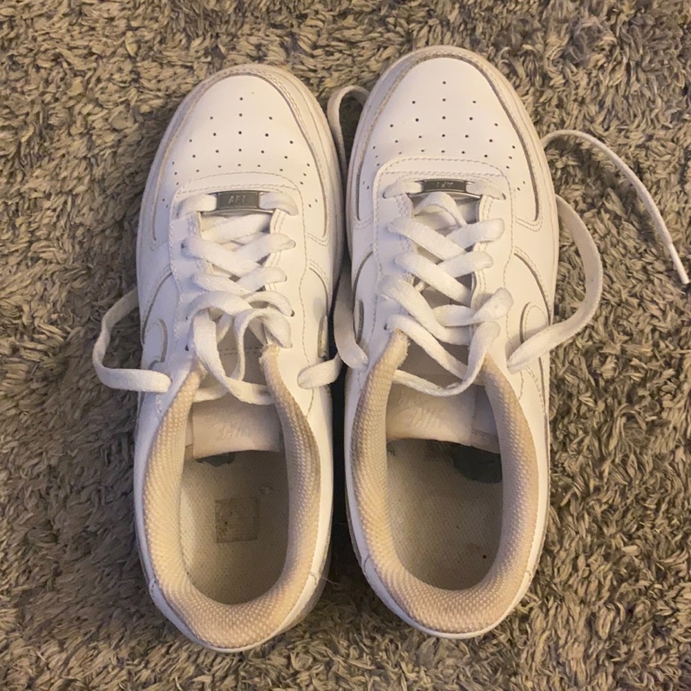 White Nike Air Force Ones